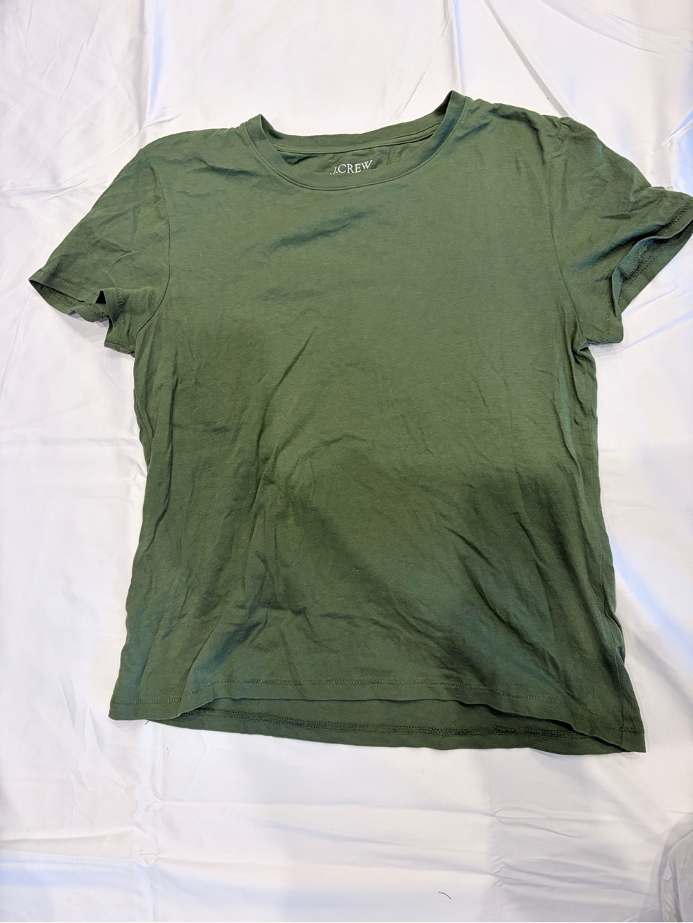 J. Crew Olive Green Short Sleeve Crewneck Tee
